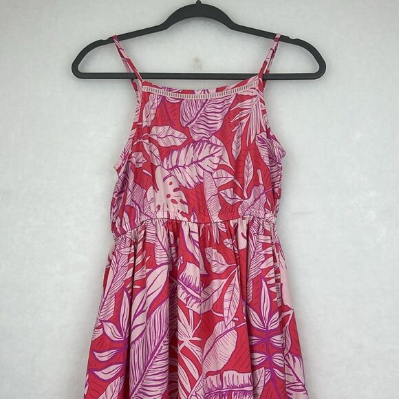 Girls size 14/16 Cat & Jack Long Dress from Target with CORAL w/ADJUSTABLE strap - Picture 2 of 9